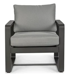 POLTRONA IN ALLUMINIO ANTRACITE YK13 - MERRIGAN
