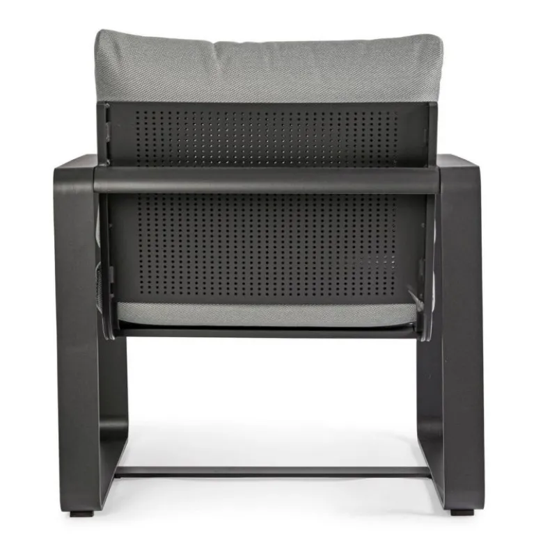 POLTRONA IN ALLUMINIO ANTRACITE YK13 - MERRIGAN