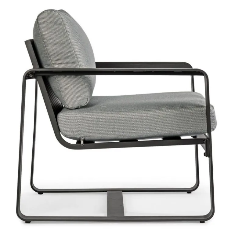 POLTRONA IN ALLUMINIO ANTRACITE YK13 - MERRIGAN