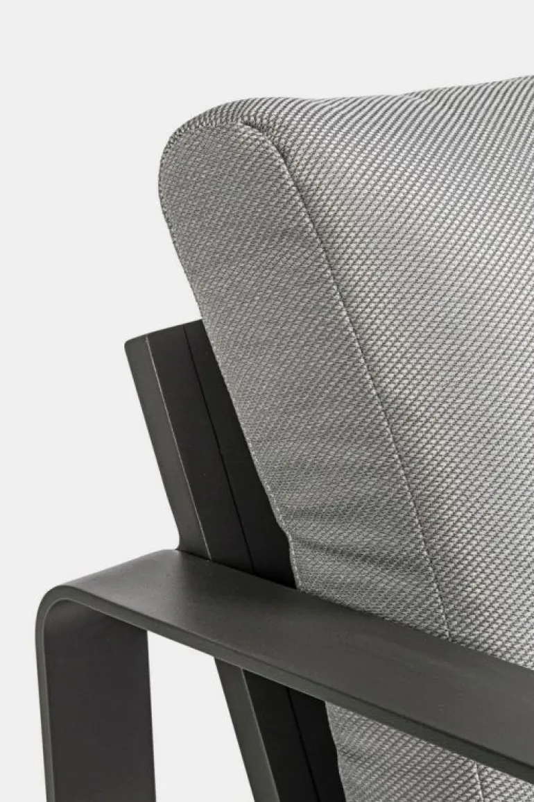 POLTRONA IN ALLUMINIO ANTRACITE YK13 - MERRIGAN