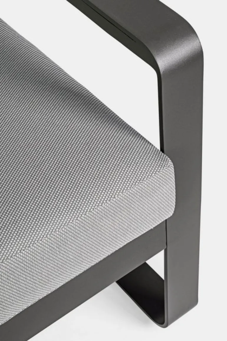 POLTRONA IN ALLUMINIO ANTRACITE YK13 - MERRIGAN