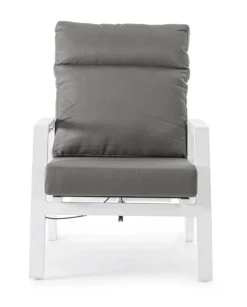 POLTRONA IN ALLUMINIO BIANCO JX11 - KLEDI
