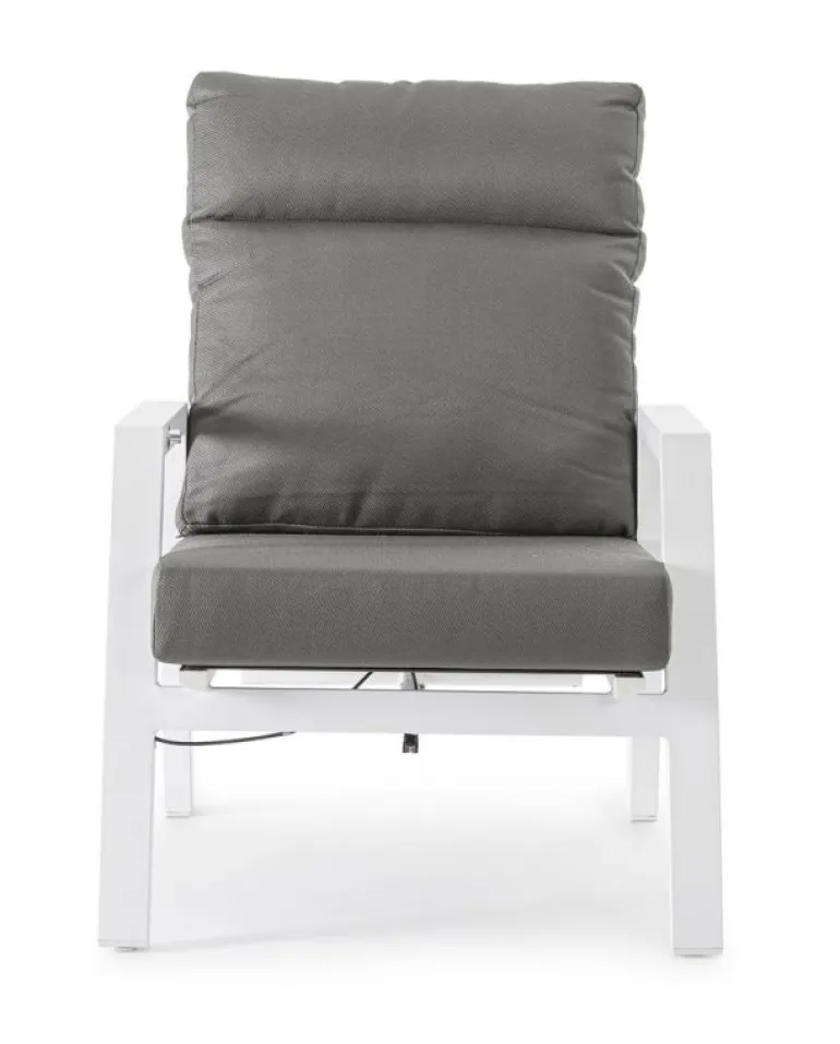 POLTRONA IN ALLUMINIO BIANCO JX11 - KLEDI