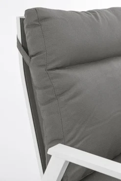 POLTRONA IN ALLUMINIO BIANCO JX11 - KLEDI