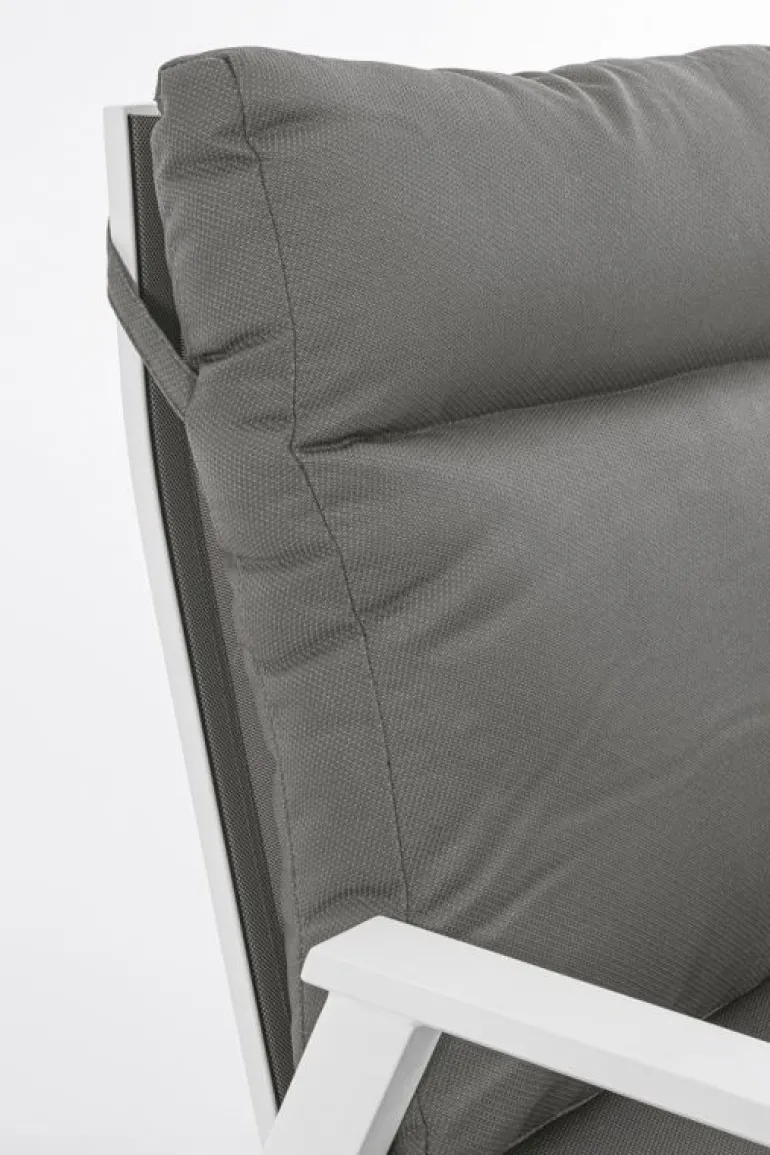 POLTRONA IN ALLUMINIO BIANCO JX11 - KLEDI