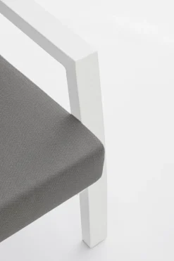 POLTRONA IN ALLUMINIO BIANCO JX11 - KLEDI