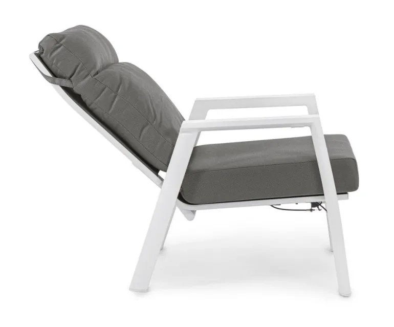 POLTRONA IN ALLUMINIO BIANCO JX11 - KLEDI