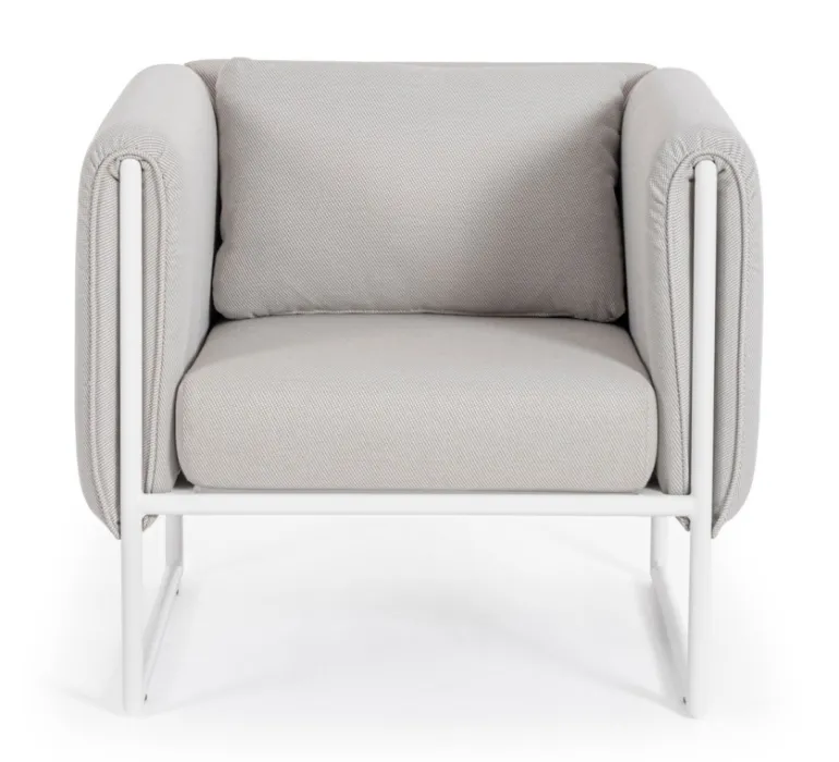 POLTRONA IN ALLUMINIO SABBIA - PIXEL