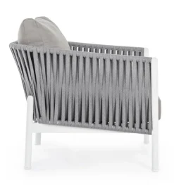 POLTRONA IN CORDA PER ESTERNO BIANCO WG20 - FLORENCIA