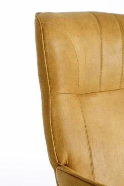 POLTRONA IN ECOPELLE SENAPE - NASIRA