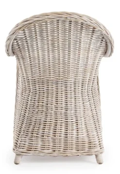 POLTRONA IN FIBRE NATURALI BIANCA - MARTIN NEW