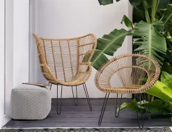 POLTRONA IN FIBRE NATURALI - ESTEBAN