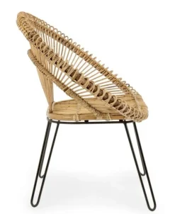 POLTRONA IN FIBRE NATURALI - ESTEBAN