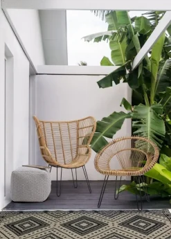 POLTRONA IN FIBRE NATURALI - ESTEBAN