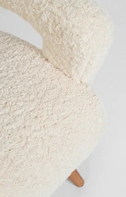 POLTRONA IN LEGNO BIANCA - BERNA