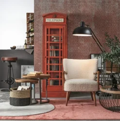 POLTRONA IN LEGNO BIANCA - MORITZ