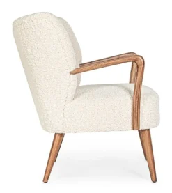 POLTRONA IN LEGNO BIANCA - MORITZ