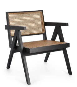 POLTRONA IN LEGNO NERO - GALIA