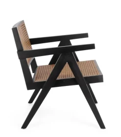 POLTRONA IN LEGNO NERO - GALIA