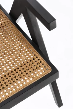 POLTRONA IN LEGNO NERO - GALIA