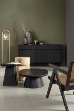 POLTRONA IN LEGNO NERO - GALIA