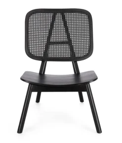 POLTRONA IN LEGNO NERO - YVES