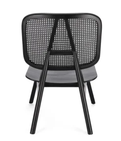 POLTRONA IN LEGNO NERO - YVES