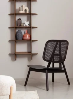 POLTRONA IN LEGNO NERO - YVES