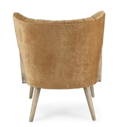 POLTRONA IN LEGNO SENAPE - VIRNA