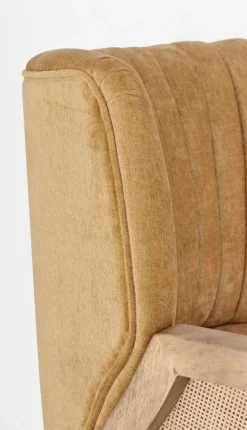 POLTRONA IN LEGNO SENAPE - VIRNA