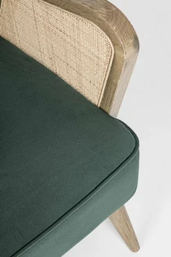POLTRONA IN LEGNO VERDE - VIRNA