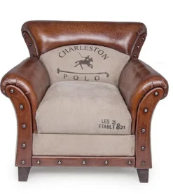 POLTRONA IN PELLE - CHARLESTON