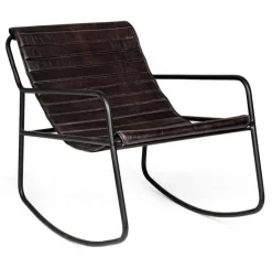 POLTRONA IN PELLE NERA - KARISMA