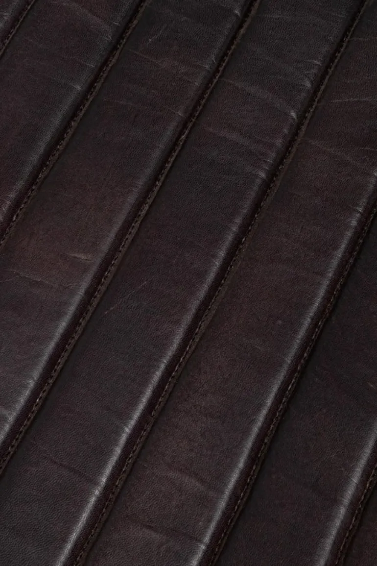 POLTRONA IN PELLE NERA - KARISMA