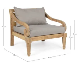 POLTRONA IN TEAK - KARUBA FSC