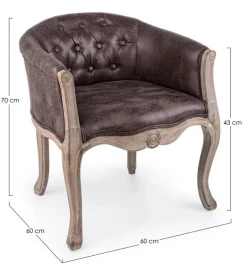 POLTRONA IN TESSUTO - DIVA