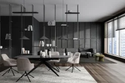 POLTRONA IN TESSUTO AVORIO - GRANT