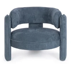 POLTRONA IN TESSUTO BLU - AISHA