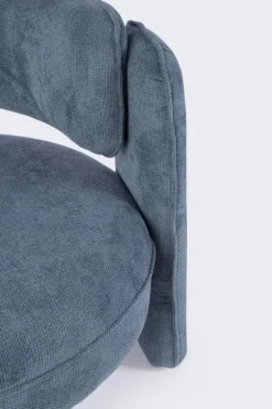 POLTRONA IN TESSUTO BLU - AISHA