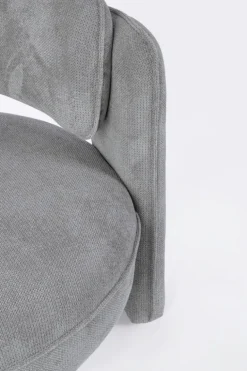 POLTRONA IN TESSUTO GRIGIO - AISHA