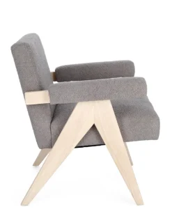 POLTRONA IN TESSUTO TORTORA - FAIZA