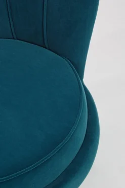 POLTRONA IN VELLUTO BLU - GILIOLA