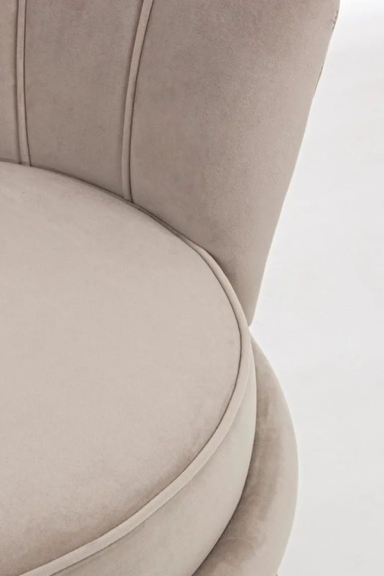 POLTRONA IN VELLUTO GRIGIO CHIARO - GILIOLA