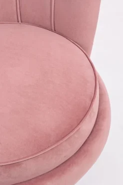 POLTRONA IN VELLUTO ROSA ANTICO - GILIOLA