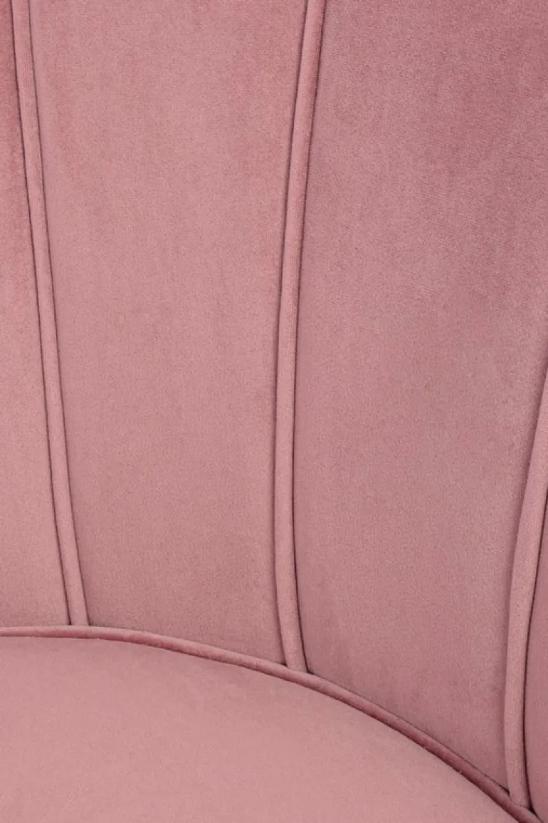 POLTRONA IN VELLUTO ROSA ANTICO - GILIOLA