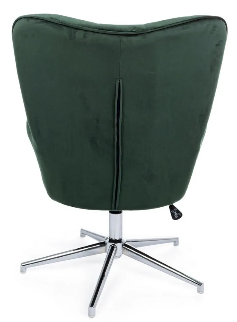 POLTRONA IN VELLUTO VERDE - FARIDA