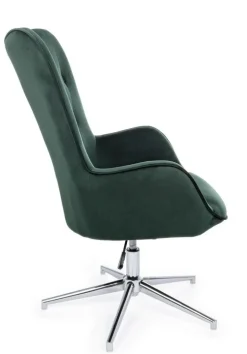 POLTRONA IN VELLUTO VERDE - FARIDA