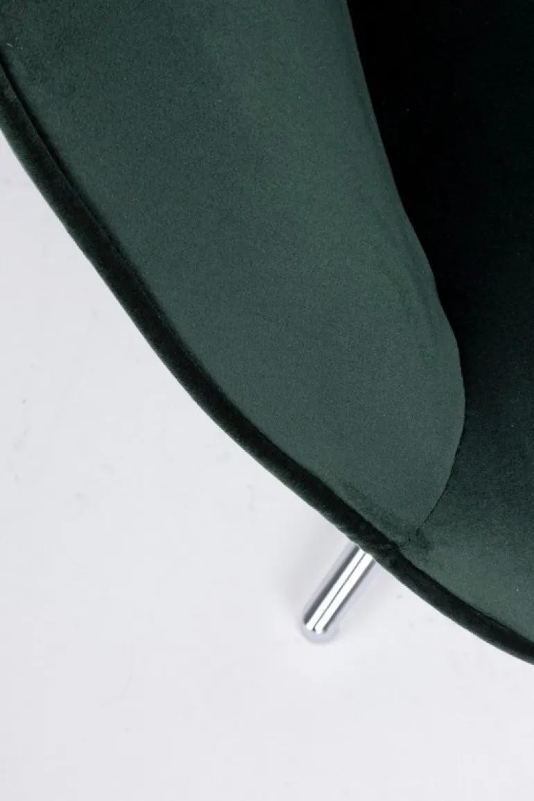 POLTRONA IN VELLUTO VERDE - FARIDA