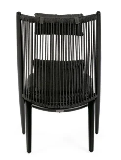 POLTRONA LOUNGE IN CORDA PER ESTERNO NERO XK0Y - ALOHA NEW