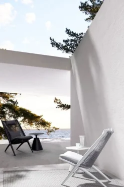POLTRONA LOUNGE IN CORDA PER ESTERNO BIANCA XK03 - ALOHA NEW